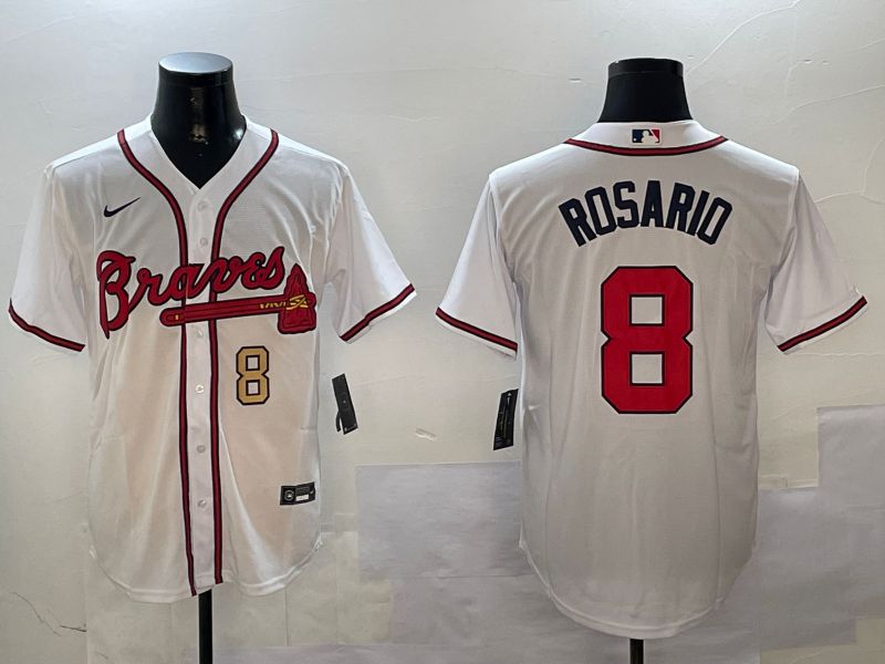 Men Atlanta Braves #8 Rosario White Game 2024 Nike MLB Jersey style 3->atlanta braves->MLB Jersey